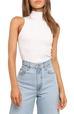 Petal & Pup Runie Mock Neck Sleeveless Rib Top at Nordstrom,