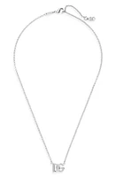 Dolce & Gabbana DG Logo Pendant Necklace in Argento/Palladio at Nordstrom