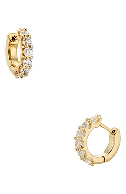 Nadri Perfect Cubic Zirconia Huggie Hoop Earrings in Gold at Nordstrom