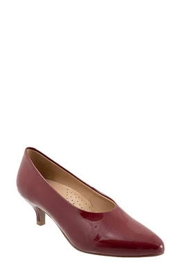 Trotters Kimber Kitten Heel Pump Sangria Patent at Nordstrom,