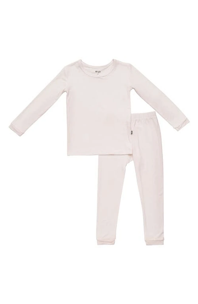 Kyte BABY Kids' Fitted Two-Piece Pajamas Oat at Nordstrom,