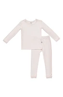 Kyte BABY Kids' Fitted Two-Piece Pajamas Oat at Nordstrom,