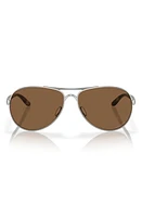 Oakley Feedback 59mm Prizm Pilot Sunglasses in Chrome at Nordstrom