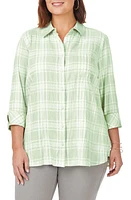 Foxcroft Germaine Plaid Tunic Blouse at Nordstrom,