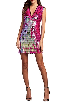 SHO by Tadashi Shoji Fringe Sequin Minidress at Nordstrom,