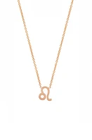 BYCHARI Zodiac Pendant Necklace in Leo at Nordstrom