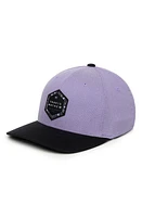 TravisMathew Logo Patch Fitted Baseball Cap Heather Imperial at Nordstrom,