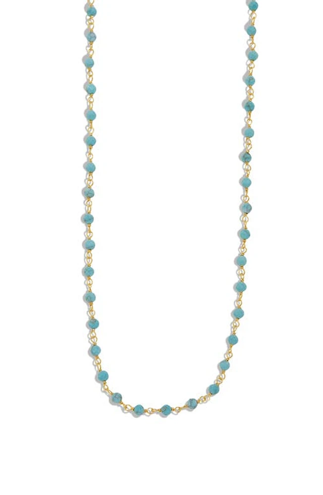 Argento Vivo Sterling Silver Turquoise Necklace in Gold at Nordstrom