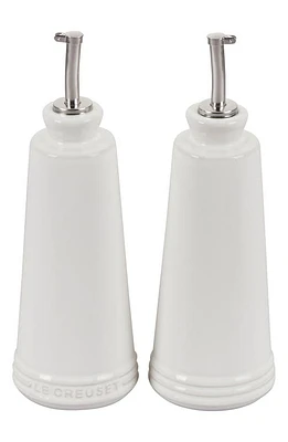 Le Creuset Oil & Vinegar Set in White at Nordstrom