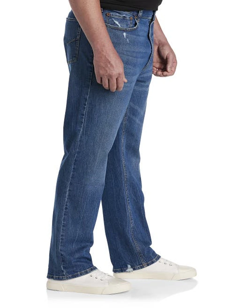 True Nation by DXL Vintage Athletic-Fit Jeans Blue at Nordstrom, X