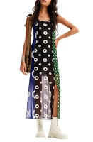 Desigual Galvetri Floral Midi Dress in Green at Nordstrom, Size Small