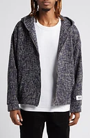 KROST Tweed Zip-Up Hoodie Dark Navy at Nordstrom,