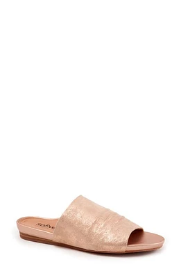 SoftWalk Camano Slide Sandal Rose Gold Metallic at Nordstrom,