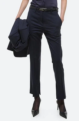 Helmut Lang Slim Fit Virgin Wool Pants Navy at Nordstrom,