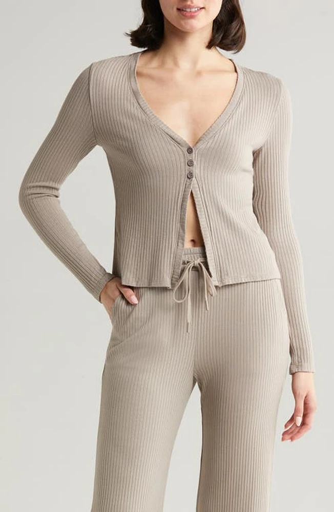 Beyond Yoga Well Traveled Cardigan Birch at Nordstrom,