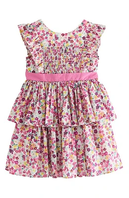 Laura Ashley Kids' Ancroft Floral Cotton Dress Purple at Nordstrom,