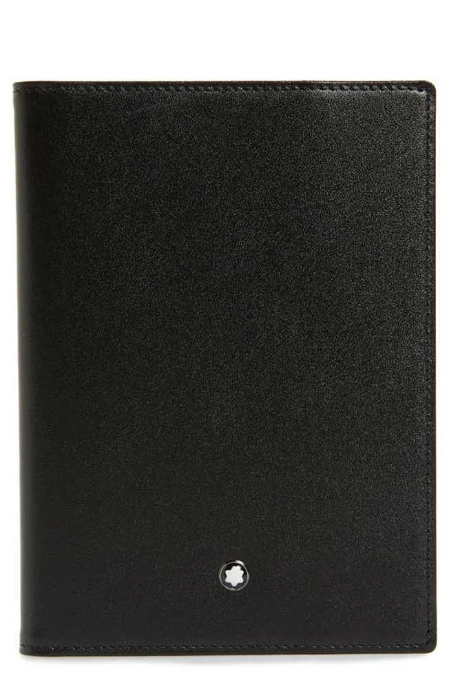 Montblanc Meisterstück Leather Passport Holder in Black at Nordstrom