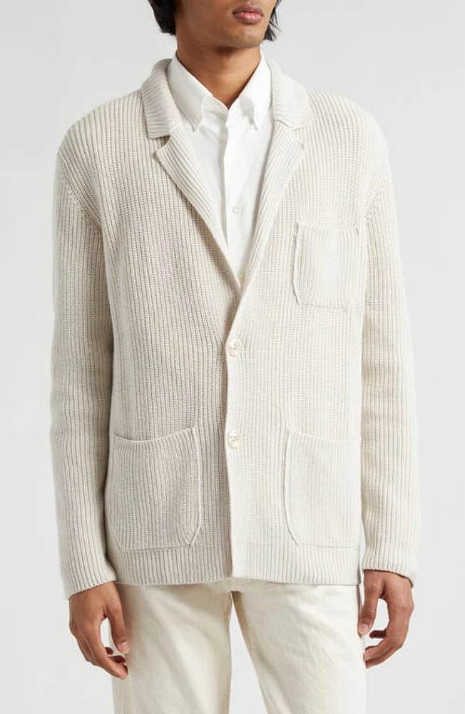 Agnona Cotton & Cashmere Cardigan Sport Coat Light Linen at Nordstrom,