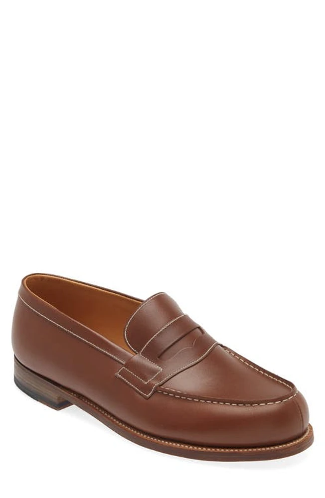 JM WESTON 180 Penny Loafer Brown at Nordstrom,