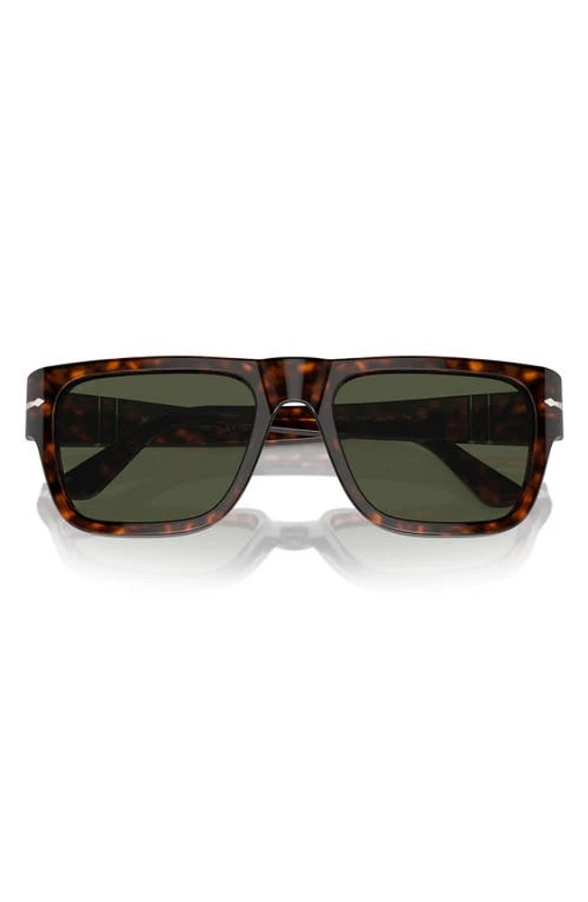 Persol 57mm Round Sunglasses in Havana at Nordstrom