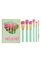 SPECTRUM Miami Travel Book 6-Piece Makeup Brush Set $56 Value in Mint/Pink at Nordstrom