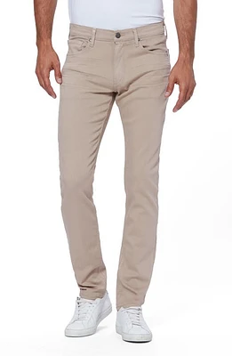 PAIGE Transcend Lennox Slim Fit Twill Pants Toasted Almond at Nordstrom,