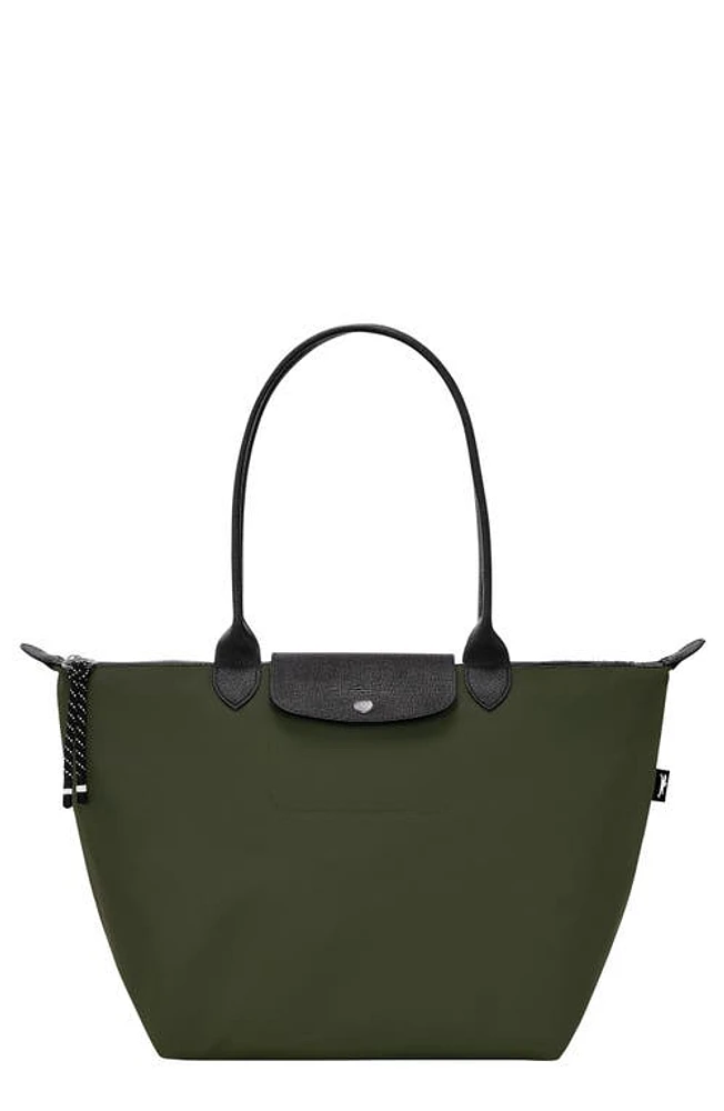 Longchamp Large Le Pliage Green Recycled Canvas Tote in Khaki at Nordstrom