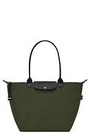 Longchamp Large Le Pliage Green Recycled Canvas Tote in Khaki at Nordstrom