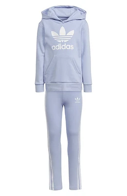 adidas Kids' Adicolor Hoodie & Leggings Set Violet Tone at Nordstrom,