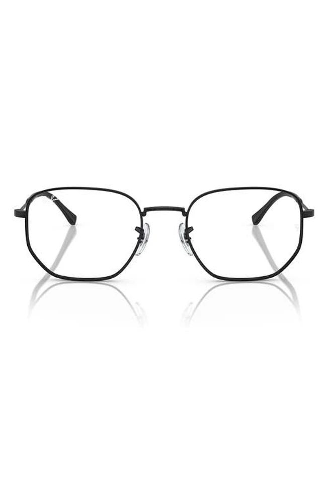 Ray-Ban 53mm Irregular Optical Glasses in Black at Nordstrom