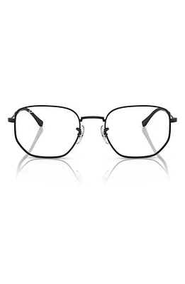 Ray-Ban 53mm Irregular Optical Glasses in Black at Nordstrom