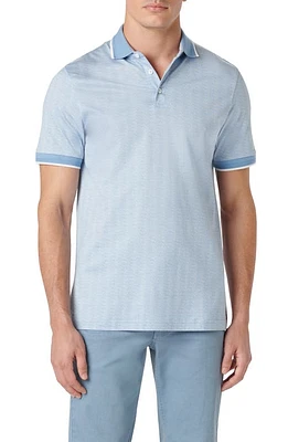 Bugatchi Geo Pattern Cotton & Lyocell Polo at Nordstrom,