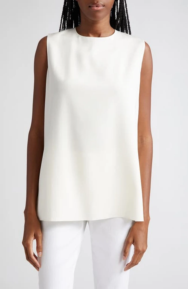 Lafayette 148 New York Adela Sleeveless Stretch Silk Blouse at Nordstrom,