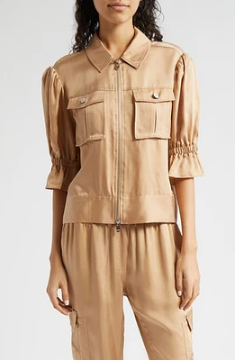 Cinq à Sept Holly Ruffle Sleeve Jacket at Nordstrom,