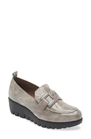 Wonders Lug Platform Wedge Loafer Textured Patent at Nordstrom,