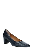 J. Reneé Olivienne Snakeskin Embossed Pump Navy at Nordstrom,