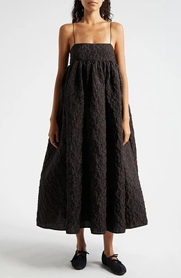 Cecilie Bahnsen Beth Windrose Matelassé Dress Brown at Nordstrom, Us