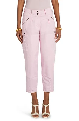 TOM FORD Cotton Stretch Twill Crop Cargo Pants Light Pink at Nordstrom, Us