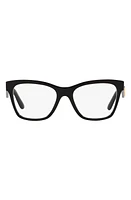 Dolce & Gabbana 53mm Square Optical Glasses in Black at Nordstrom