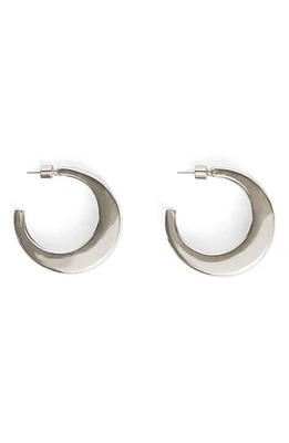 MANGO Volume Hoop Earrings in Silver at Nordstrom