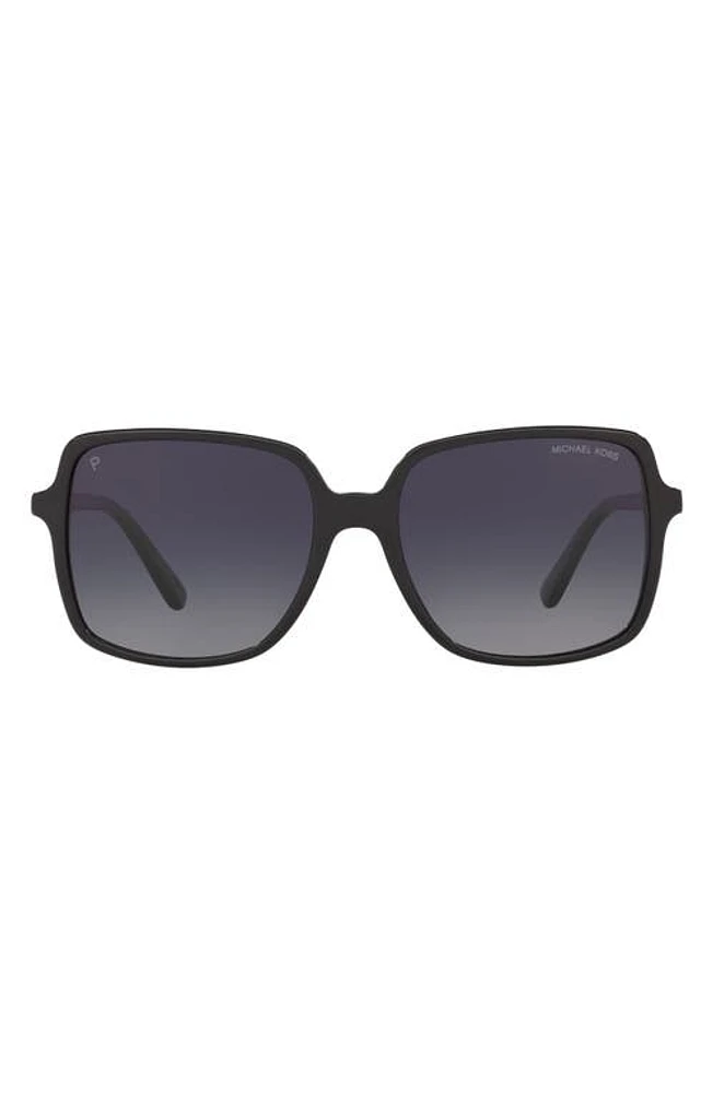 Michael Kors 56mm Polarized Gradient Square Sunglasses in Black at Nordstrom