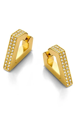 DRIES CRIEL Brute Diamanti Diamond Huggie Hoop Earrings in Yellow Gold at Nordstrom