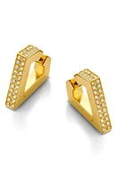 DRIES CRIEL Brute Diamanti Diamond Huggie Hoop Earrings in Yellow Gold at Nordstrom