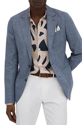 Reiss Ravenswood Mélange Sport Coat Indigo at Nordstrom,