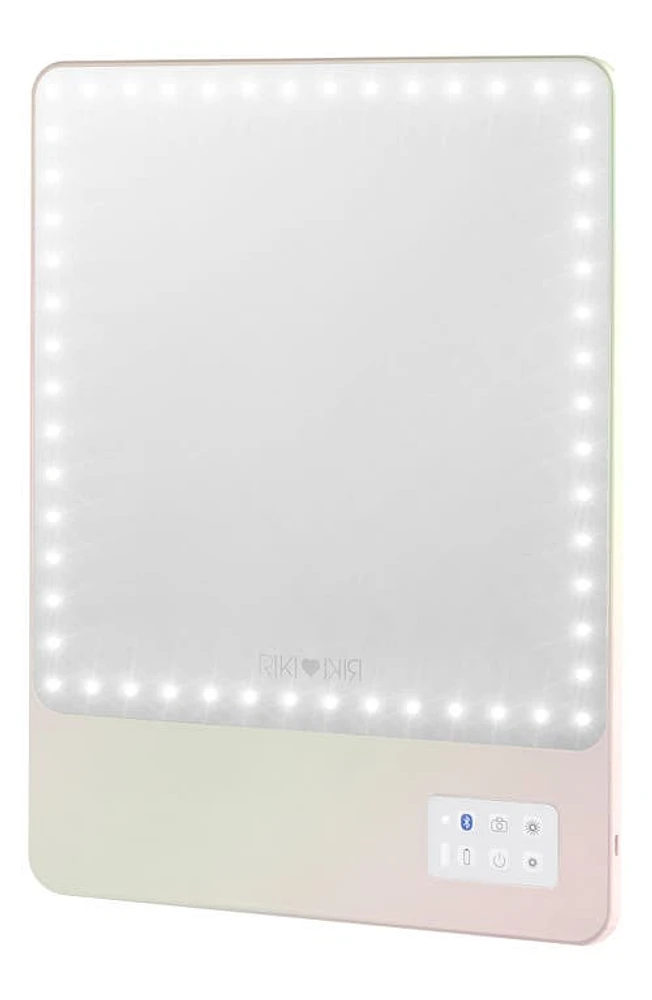 Riki Loves Riki 5X Skinny Lighted Mirror (Nordstrom Exclusive) $225 Value in Metallic Silver at Nordstrom