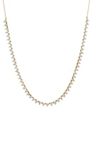 Adina Reyter Diamond Cluster Half Riviera Necklace in Yellow Gold at Nordstrom, Size 16