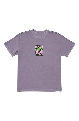 RVCA Small Palm Graphic T-Shirt Purple Sage at