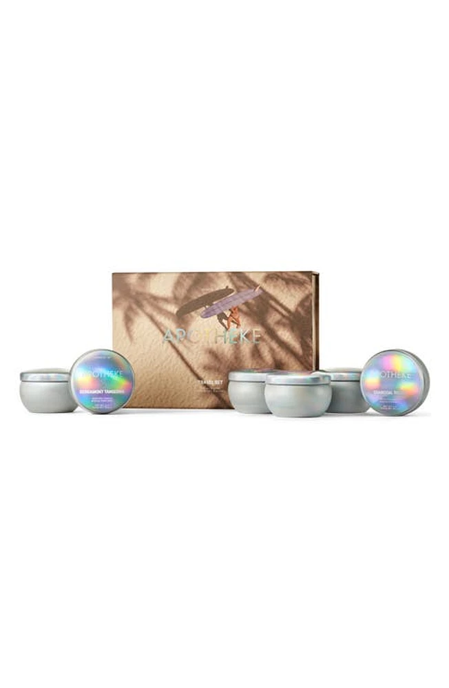 APOTHEKE Set of 6 Mini Scented Candle Travel Tins in Iridescent at Nordstrom