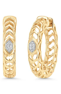 Sara Weinstock Dentelle Diamond Cluster Hoop Earrings in Yellow Gold at Nordstrom