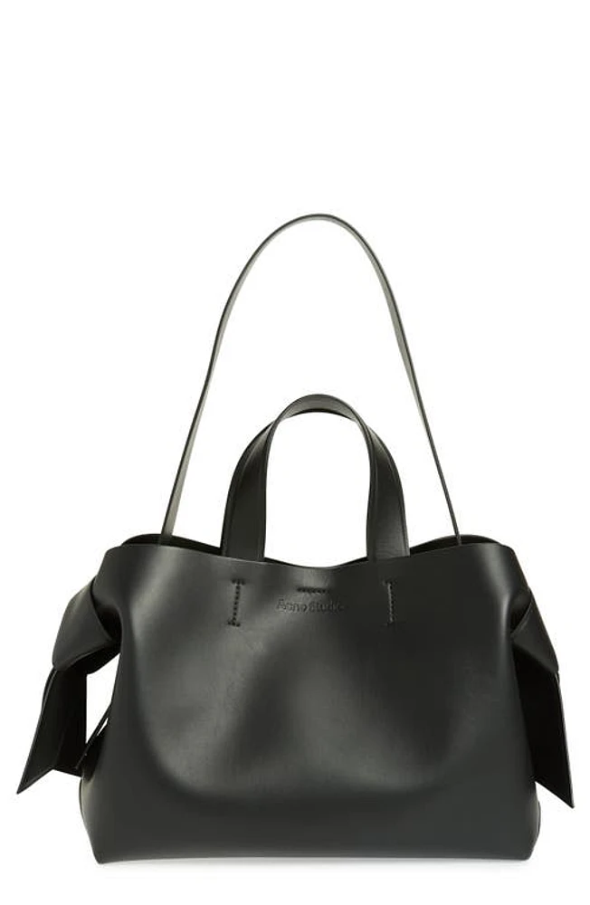 Acne Studios Musubi Leather Tote in Black at Nordstrom